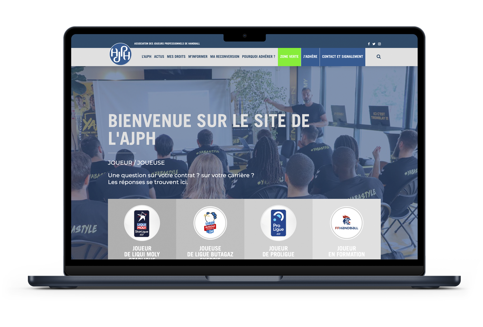 Site internet de l'AJPH