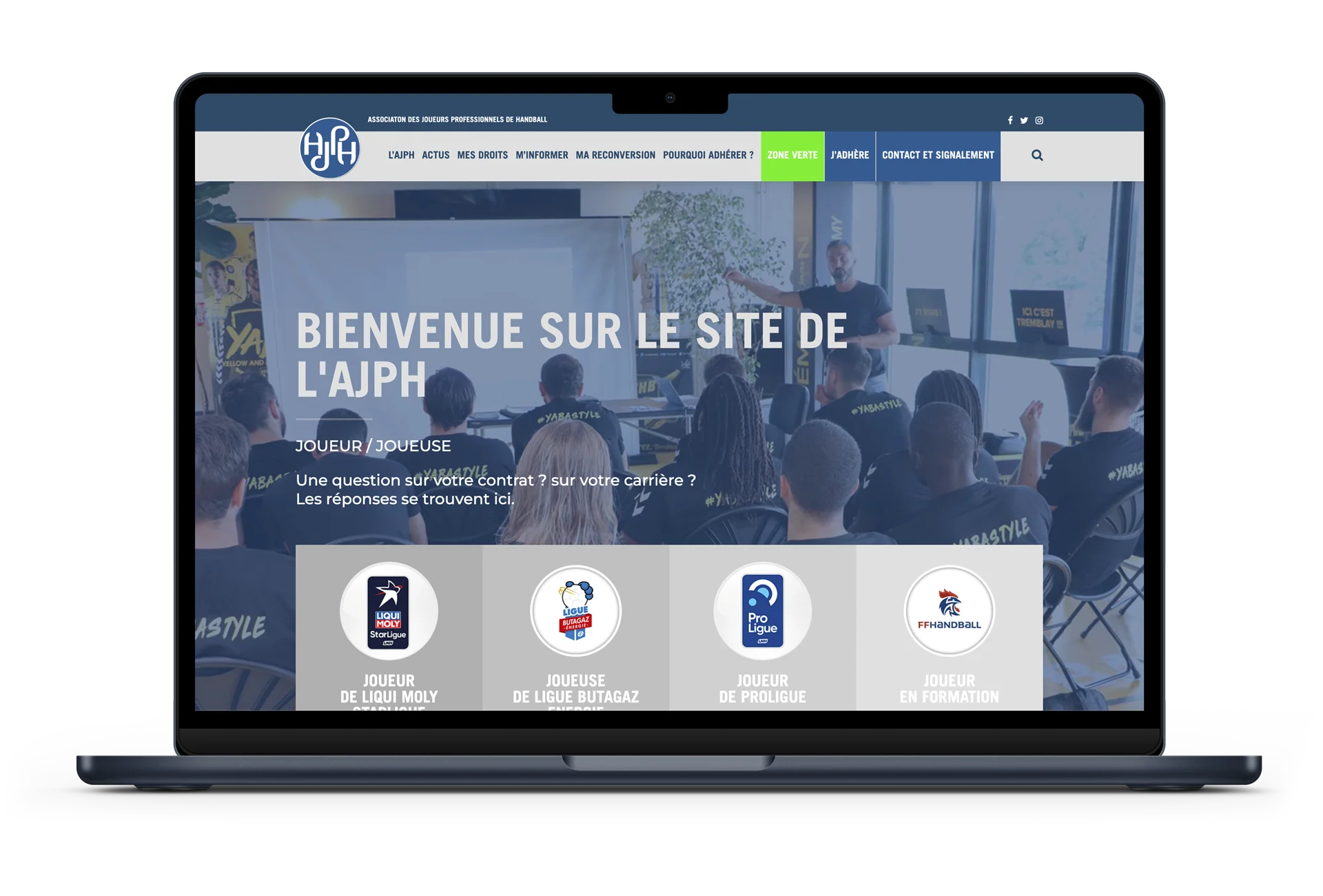 Site internet de l'AJPH